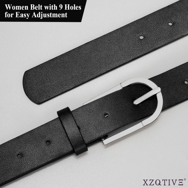 813cfdfevKL._AC_SL1500 Jngrtsyjvip Fashion Women's Belts for Jeans Pants, Black Brown Waist Belts for Ladies Dresses Fashion Gold Silver Buckle Plus Size Belts