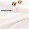 Jngrtsyjvip Fashion  Women's Knit Bodycon Sweater Dress Button Short Sleeve Crew Neck Elegant Formal Mini Dress Wedding Dress