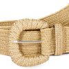 Jngrtsyjvip Fashion  Elastic Belt for Women Stretchy Belts for Dress Fashion Boho Belt Rattan Waist Belt Raffia Ladies Belt