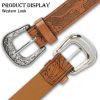81PTjTQkhgL._AC_SL1500 Jngrtsyjvip Fashion Adjustable-Vintage-Western-Cowboy-Belt Women Men - Cowboy-Style Engraved-Buckle Belt for Jeans Pants Dresses
