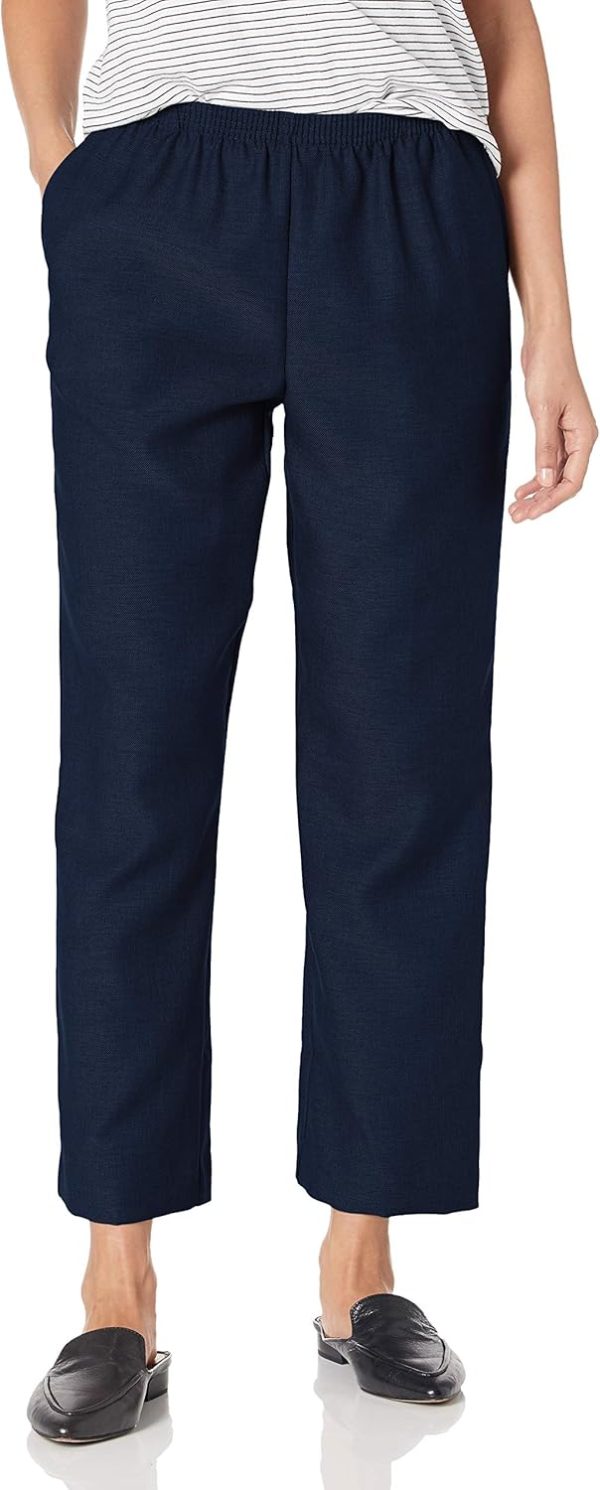 Jngrtsyjvip Fashion All Around Elastic Waist Polyester Short Petite Pants - Pull-On Style