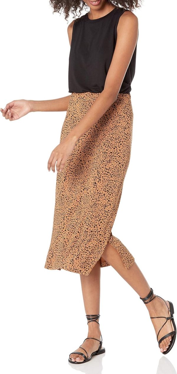 Jngrtsyjvip Fashion  Women's Pull-On Knit Midi Skirt (Available in Plus Size)