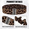 Jngrtsyjvip FashionWomen Stretch Waist Belts, Skinny Elastic Wide Waistband Leopard Print Retro Dress Tuck Belt, Interlock Buckle