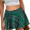 Jngrtsyjvip Fashion  Mini Skirt for Women Pleated Drawstring High Waist Skater Skirt Sexy Lingerie Skirts S-XXL