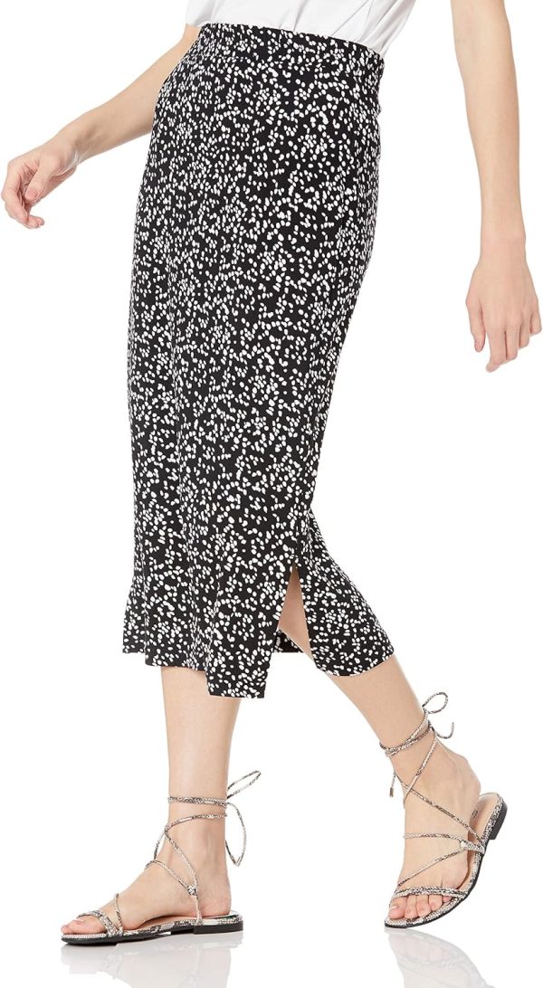 Jngrtsyjvip Fashion  Women's Pull-On Knit Midi Skirt (Available in Plus Size)